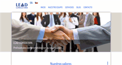 Desktop Screenshot of leadconsultora.com